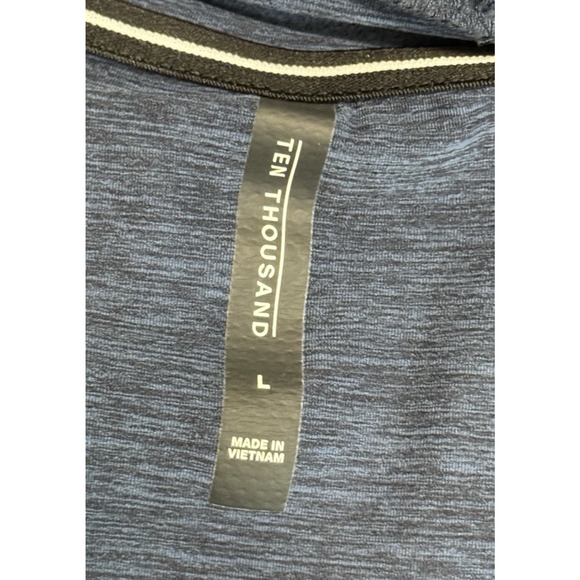 Ten Thousand Versatile Shirt Mens Large Blue Long Sleeve Stretch Performance - Picture 11 of 12